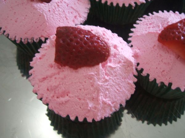 Cupcakes de morango